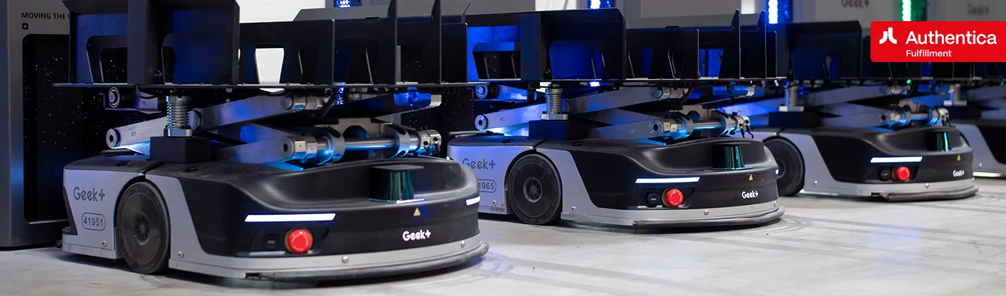 Authentica má automatizovaný robotický sklad