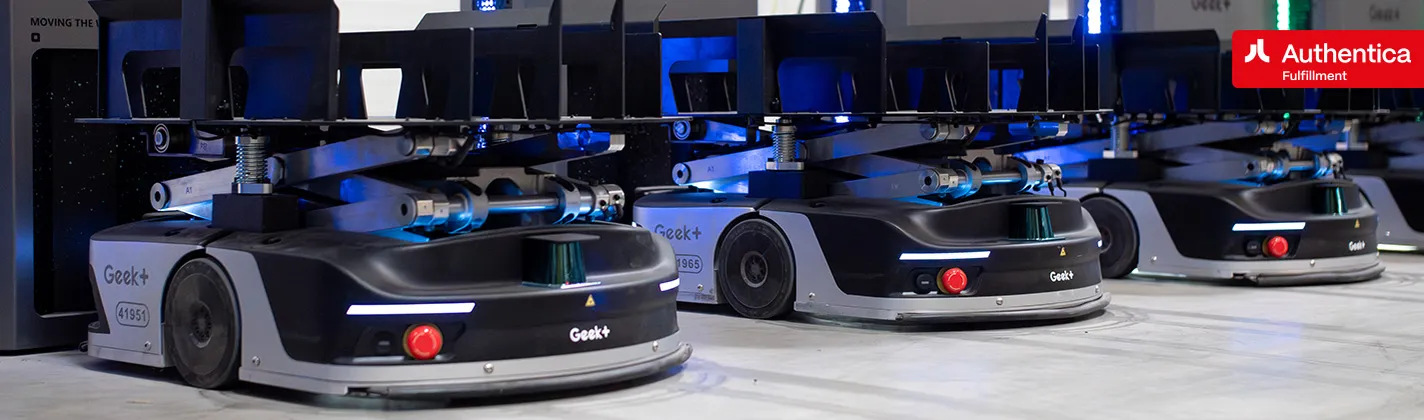 Authentica má automatizovaný robotický sklad