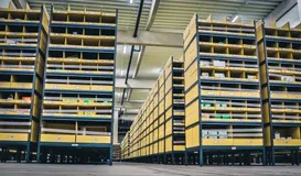 Photograph – Shelf-to-Person robotic warehouse for a leading distributor of electrical installation materials (10/21)